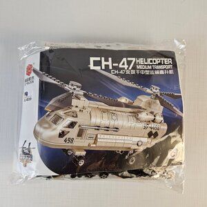 CH-47 Chinook Transport Helicopter Military Army Aircraft Building Blocks Sets